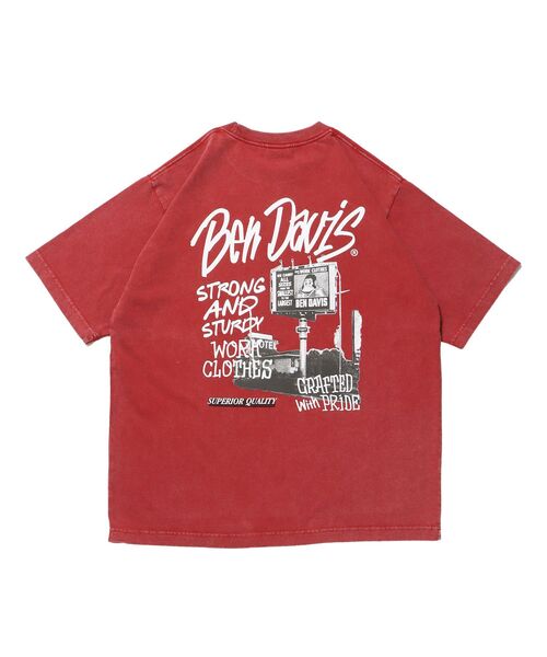 BEN DAVIS(ベンデイビス)の「【BEN DAVIS(ベンデイビス)】ROADSIDE VNTG TEE(UF) / Tシャツ クルーネック ワンポイント シンプル ユニセックス 加工(Tシャツ/カットソー・メンズ・ダークブラウン/レッド/ブラック・X-LARGE/LARGE/MEDIUM)」の21枚目の写真