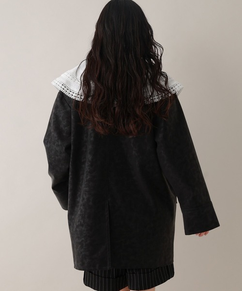 RAGEBLUE（レイジブルー）の「レザーダブルコート（テーラードジャケット・レディース・オフホワイト/ブラック・FREE）」の19枚目の写真