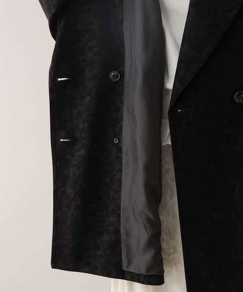 RAGEBLUE（レイジブルー）の「レザーダブルコート（テーラードジャケット・レディース・オフホワイト/ブラック・FREE）」の10枚目の写真