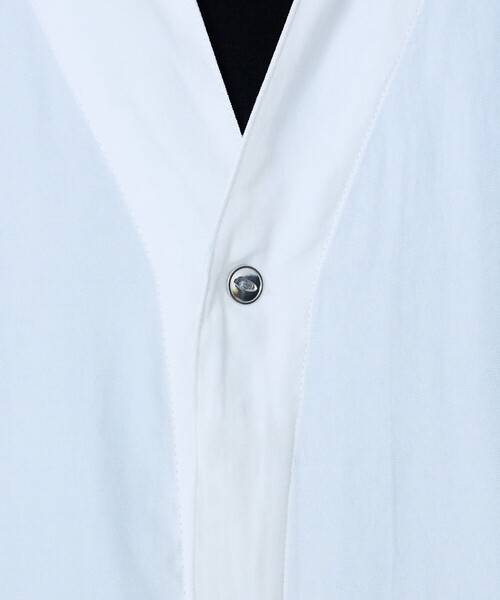 5351 POUR LES HOMMES（ゴーサンゴーイチプールオム）の「【スキッパー】半袖 シャツ（シャツ/ブラウス・メンズ・ホワイト/グレイッシュブルー/ブラック・44/46/48/50）」の15枚目の写真