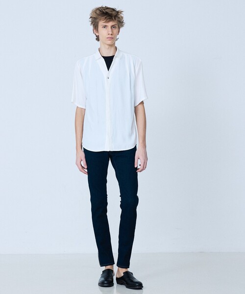 5351 POUR LES HOMMES（ゴーサンゴーイチプールオム）の「【スキッパー】半袖 シャツ（シャツ/ブラウス・メンズ・ホワイト/グレイッシュブルー/ブラック・44/46/48/50）」の20枚目の写真