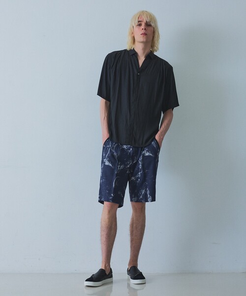 5351 POUR LES HOMMES(ゴーサンゴーイチプールオム)の「【スキッパー】半袖 シャツ(シャツ/ブラウス・メンズ・ホワイト/グレイッシュブルー/ブラック・44/46/48/50)」の19枚目の写真