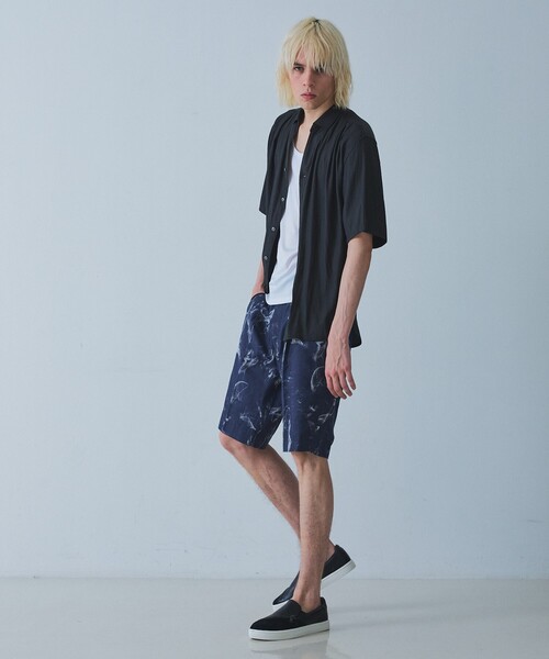 5351 POUR LES HOMMES(ゴーサンゴーイチプールオム)の「【スキッパー】半袖 シャツ(シャツ/ブラウス・メンズ・ホワイト/グレイッシュブルー/ブラック・44/46/48/50)」の21枚目の写真