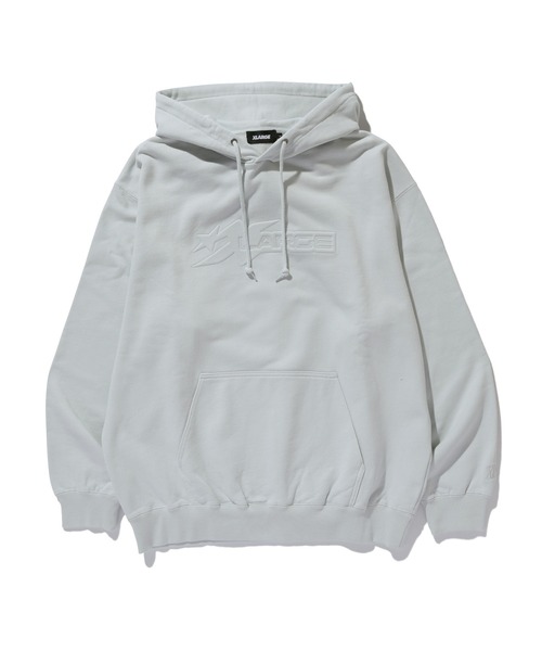 XLARGE（エクストララージ）の「EMBOSSED LOGO HOODED SWEATSHIRT（パーカー・メンズ・ブラック/ネイビー/グレー・XL/L/M/S）」の2枚目の写真