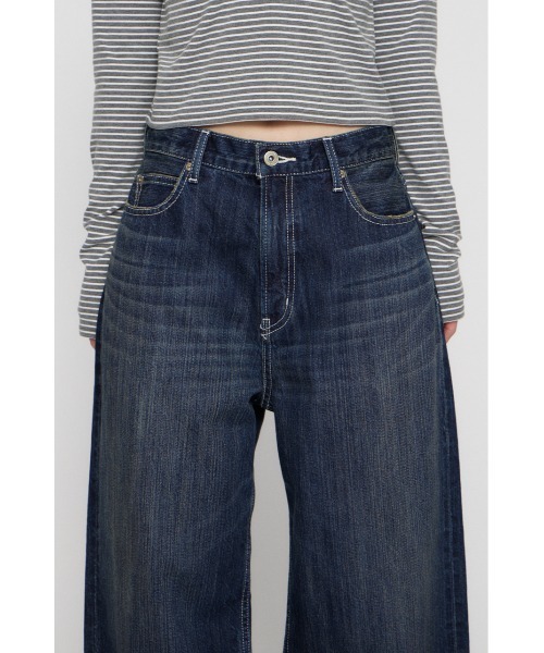 LAGUA GEM（ラグアジェム）の「CLASSIC WIDE STRAIGHT デニム（デニムパンツ・レディース・ブルー/ブラック・22inch/23inch/24inch/25inch/26inch）」の15枚目の写真