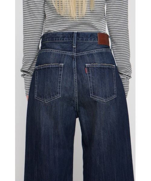 LAGUA GEM（ラグアジェム）の「CLASSIC WIDE STRAIGHT デニム（デニムパンツ・レディース・ブルー/ブラック・22inch/23inch/24inch/25inch/26inch）」の16枚目の写真
