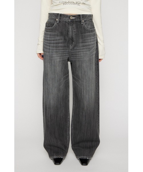 LAGUA GEM（ラグアジェム）の「CLASSIC WIDE STRAIGHT デニム（デニムパンツ・レディース・ブルー/ブラック・22inch/23inch/24inch/25inch/26inch）」の6枚目の写真