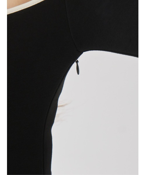 Darich(ダーリッチ)の「デザインネックリボンミニワンピース(ワンピース・レディース・グレー/ブラック/ベージュ・FREE)」の19枚目の写真