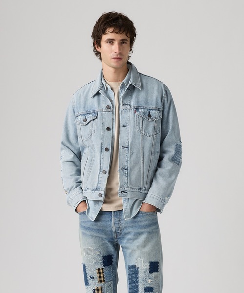 Levi's(リーバイス)の「Levi's/リーバイス 501(R) DAY SPECIAL COLLECTION TYPEⅢ トラッカージャケット(デニムジャケット・メンズ・インディゴブルー・M/L/XL/S)」の2枚目の写真
