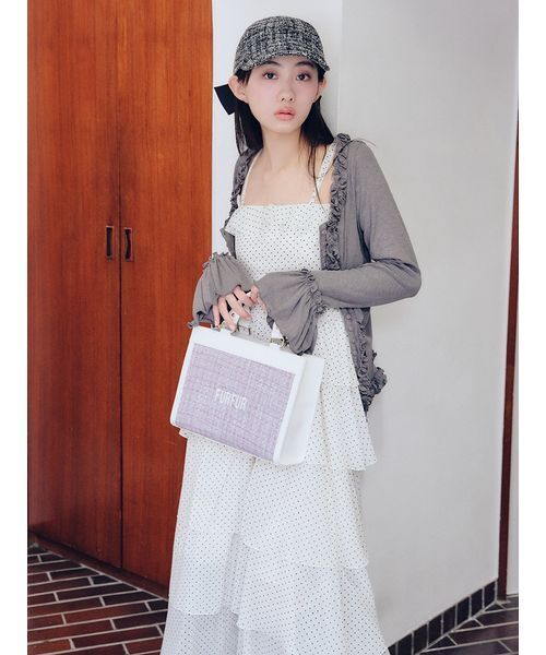 FURFUR（ファーファー）の「ケープセットティアードドレス（ドレス・レディース・ブラック/チェック/ドット・F）」の22枚目の写真