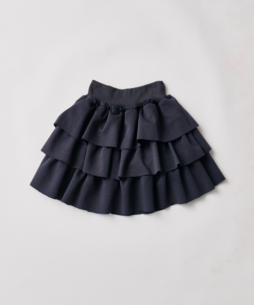 OLIVE des OLIVE(オリーブデオリーブ)の「キラキラロゴフリルスカート(スカート・レディース・トップグレー/ネイビー/ピンク・FREE)」の4枚目の写真