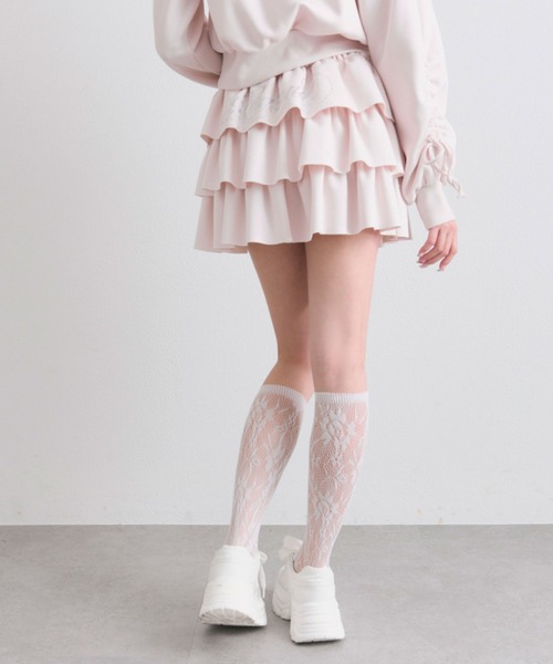 OLIVE des OLIVE(オリーブデオリーブ)の「キラキラロゴフリルスカート(スカート・レディース・トップグレー/ネイビー/ピンク・FREE)」の20枚目の写真