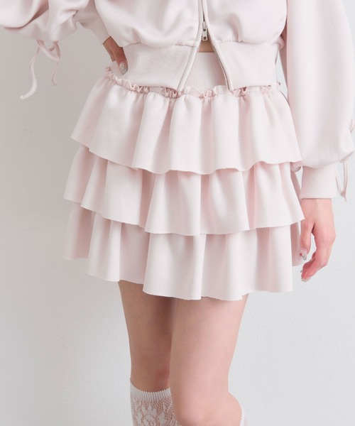 OLIVE des OLIVE(オリーブデオリーブ)の「キラキラロゴフリルスカート(スカート・レディース・トップグレー/ネイビー/ピンク・FREE)」の21枚目の写真