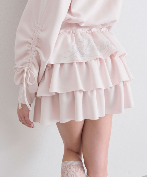 OLIVE des OLIVE(オリーブデオリーブ)の「キラキラロゴフリルスカート(スカート・レディース・トップグレー/ネイビー/ピンク・FREE)」の22枚目の写真