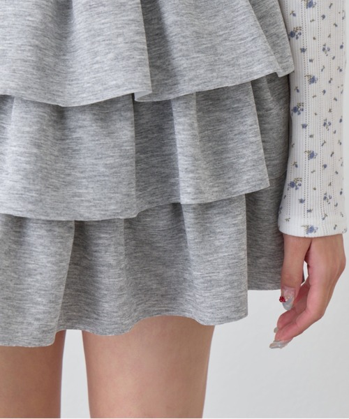 OLIVE des OLIVE(オリーブデオリーブ)の「キラキラロゴフリルスカート(スカート・レディース・トップグレー/ネイビー/ピンク・FREE)」の13枚目の写真