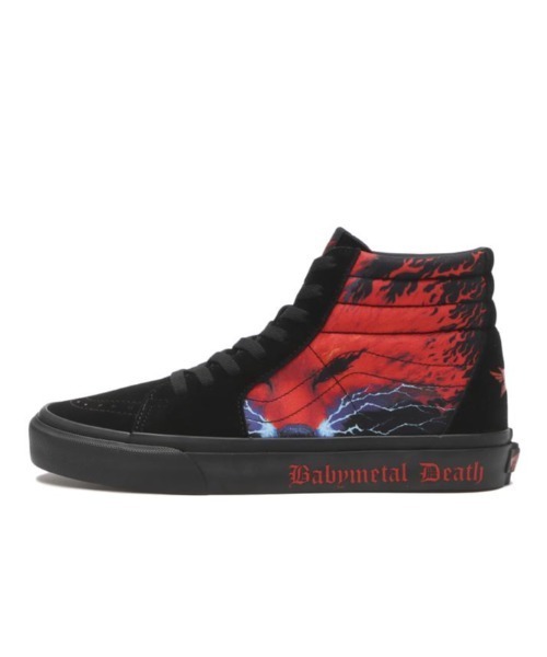 VANS ヴァンズ SK8-HI スケートハイ V38CF BABYMETAL BLACK/RED