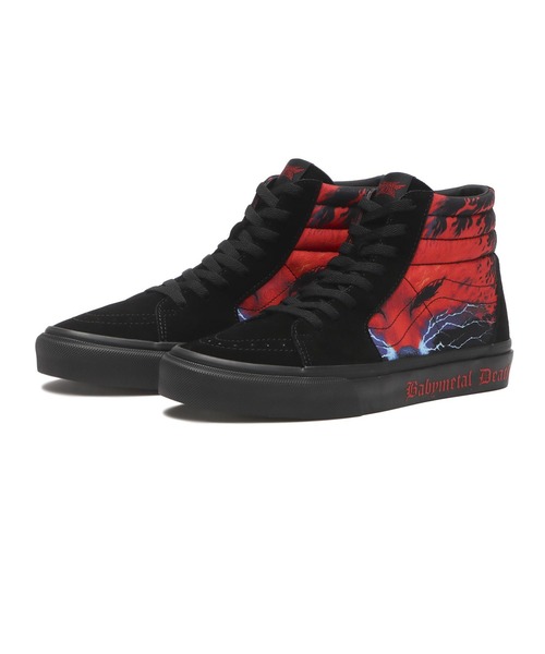 VANS ヴァンズ SK8-HI スケートハイ V38CF BABYMETAL BLACK/RED