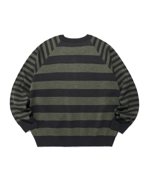 ISTKUNST（イストクンスト）の「STAR STRIPE RAGLAN KNIT ZIP UP_CHARCOAL(IK2FFMK685A)（ニット/セーター・レディース・チャコール・S/M/L）」の3枚目の写真