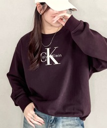 Calvin Klein(カルバン・クライン)/CK モノロゴ クルーネック スウェット プルオーバー/LS MONOLOGO FRENCH TERRY RELAXED CREW
