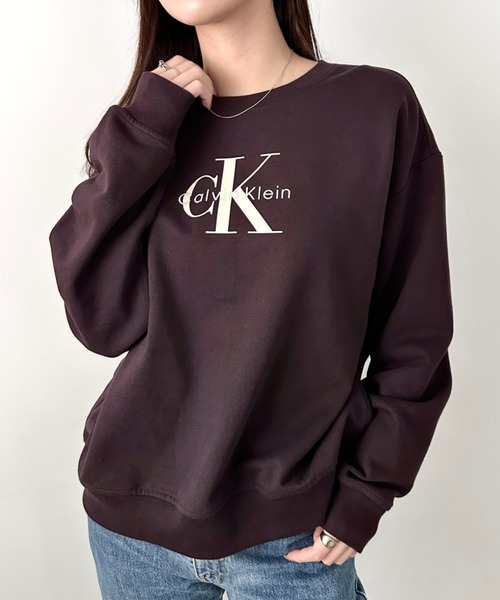 Calvin Klein(カルバン・クライン)の「Calvin Klein(カルバン・クライン)/CK モノロゴ クルーネック スウェット プルオーバー/LS MONOLOGO FRENCH TERRY RELAXED CREW(スウェット・レディース・ホワイト/ライトブルー/レッド/ブラウン・S/XS/L/XL/M)」の15枚目の写真