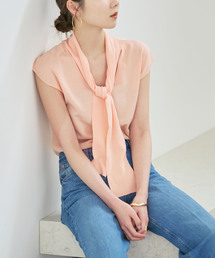 Noble（ノーブル）の「シルクフィールボウタイニット（ニット/セーター）」