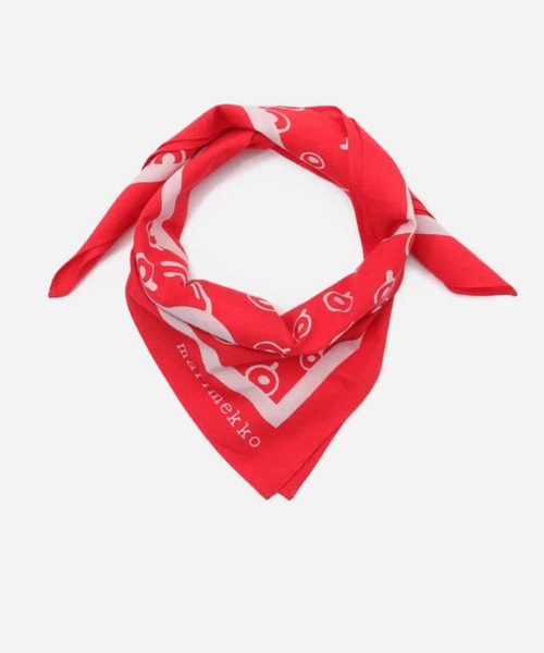 marimekko（マリメッコ）の「【kioski】Astrilli Musta Tamma / scarf（ストール/ショール・レディース・レッド・FREE）」の4枚目の写真