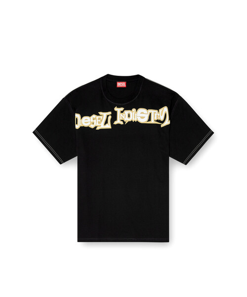 DIESEL(ディーゼル)の「メンズ リラックスフィットTシャツ T-BOXT-V3(Tシャツ/カットソー・メンズ・ホワイト/ブラック・XX-LARGE/X-SMALL/SMALL/X-LARGE/XXX-LARGE/LARGE/MEDIUM)」の9枚目の写真