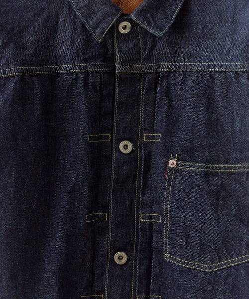 REMI RELIEF(レミレリーフ)の「REMI RELIEF/レミレリーフ 12oz 大戦モデルJKT シンチバック 月桂樹ボタン コットンデニムジャケット 2026年春夏(デニムジャケット・メンズ・ワンウォッシュ・M/L/XL)」の4枚目の写真