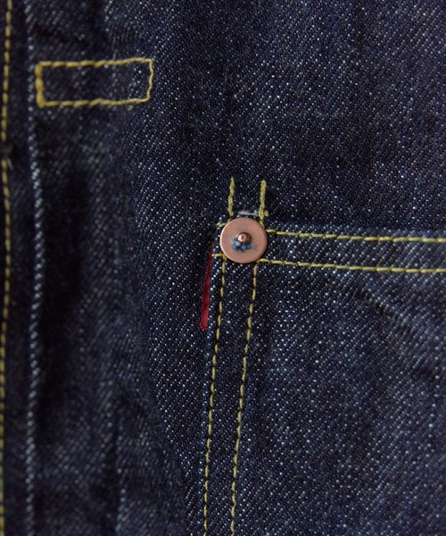 REMI RELIEF(レミレリーフ)の「REMI RELIEF/レミレリーフ 12oz 大戦モデルJKT シンチバック 月桂樹ボタン コットンデニムジャケット 2026年春夏(デニムジャケット・メンズ・ワンウォッシュ・M/L/XL)」の8枚目の写真