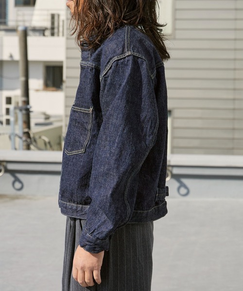 REMI RELIEF(レミレリーフ)の「REMI RELIEF/レミレリーフ 12oz 大戦モデルJKT シンチバック 月桂樹ボタン コットンデニムジャケット 2026年春夏(デニムジャケット・メンズ・ワンウォッシュ・M/L/XL)」の14枚目の写真