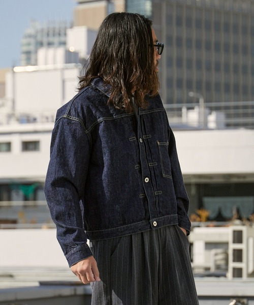 REMI RELIEF(レミレリーフ)の「REMI RELIEF/レミレリーフ 12oz 大戦モデルJKT シンチバック 月桂樹ボタン コットンデニムジャケット 2026年春夏(デニムジャケット・メンズ・ワンウォッシュ・M/L/XL)」の17枚目の写真