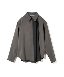 MIDIUMISOLID for Ladies シアーレイヤードシャツ