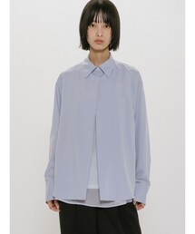 MIDIUMISOLID for Ladies シアーレイヤードシャツ