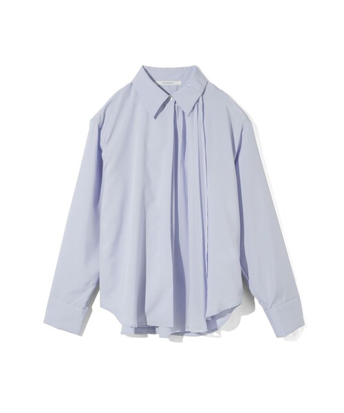 MIDIUMISOLID(ミディウミソリッド)の「MIDIUMISOLID for Ladies シアーレイヤードシャツ(シャツ/ブラウス・レディース・ライトブルー/アイボリー/チャコールグレー・FREE)」の4枚目の写真