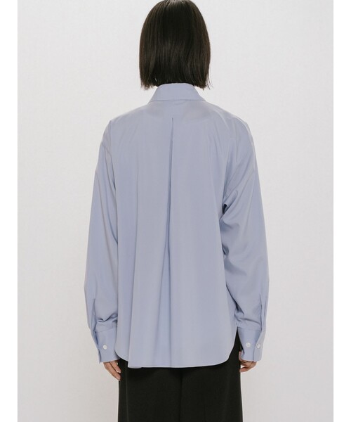 MIDIUMISOLID(ミディウミソリッド)の「MIDIUMISOLID for Ladies シアーレイヤードシャツ(シャツ/ブラウス・レディース・ライトブルー/アイボリー/チャコールグレー・FREE)」の10枚目の写真