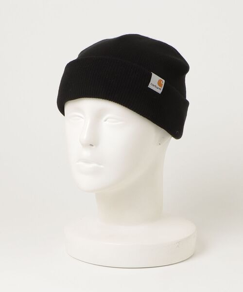 Carhartt(カーハート)の「Carhartt WIP/カーハートダブリューアイピー ビーニー ダブル STRATUS HAT LOW ストラタスハットロー I025741(ニットキャップ/ビーニー・メンズ・ブラック・FREE)」の5枚目の写真