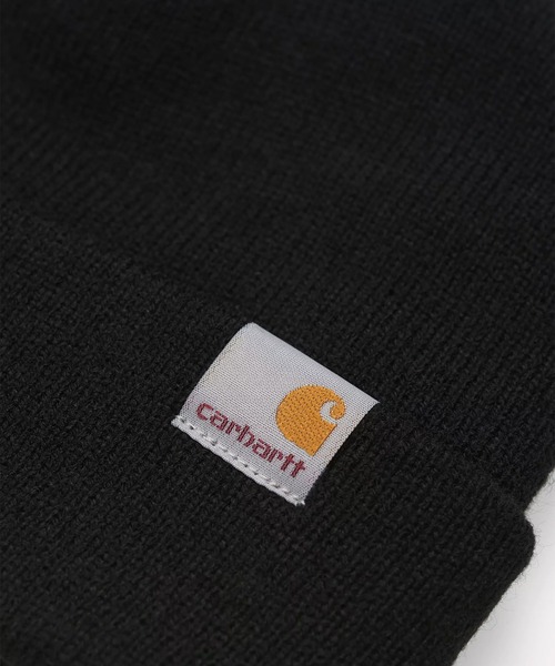 Carhartt(カーハート)の「Carhartt WIP/カーハートダブリューアイピー ビーニー ダブル STRATUS HAT LOW ストラタスハットロー I025741(ニットキャップ/ビーニー・メンズ・ブラック・FREE)」の4枚目の写真