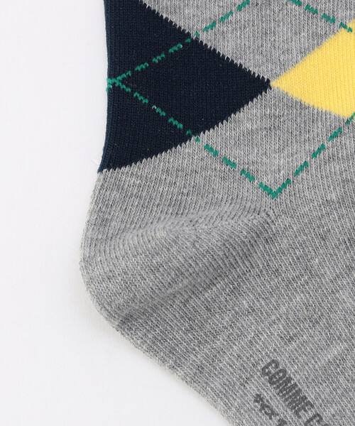 COMME CA ISM(コムサイズム)の「アーガイル クルーソックス(ソックス/靴下・キッズ・グレー/ネイビー・16-18cm/19-21cm/13-15cm)」の8枚目の写真