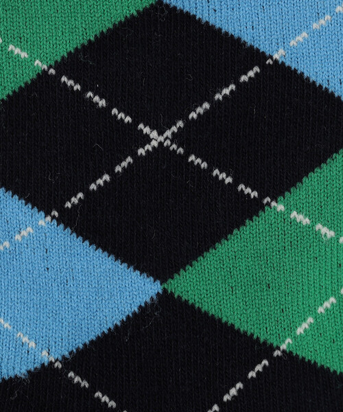 COMME CA ISM(コムサイズム)の「アーガイル クルーソックス(ソックス/靴下・キッズ・グレー/ネイビー・16-18cm/19-21cm/13-15cm)」の3枚目の写真