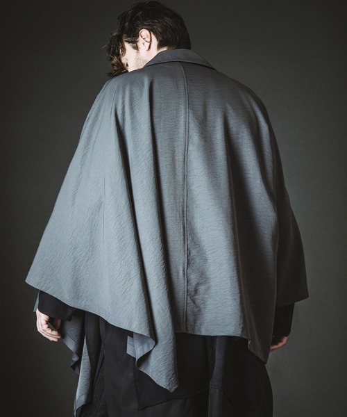 NO ID.（ノーアイディ）の「【NO ID.】Asymmetry Double Breasted Coat / アシンメトリー ダブル ブレスト コート（その他アウター・メンズ・ブラック/グレー/その他23・ONE SIZE）」の12枚目の写真