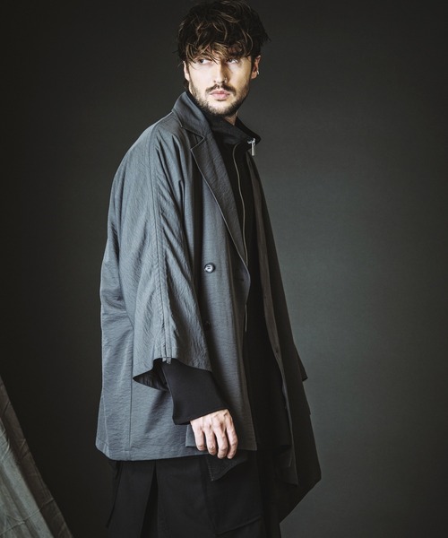 NO ID.（ノーアイディ）の「【NO ID.】Asymmetry Double Breasted Coat / アシンメトリー ダブル ブレスト コート（その他アウター・メンズ・ブラック/グレー/その他23・ONE SIZE）」の13枚目の写真