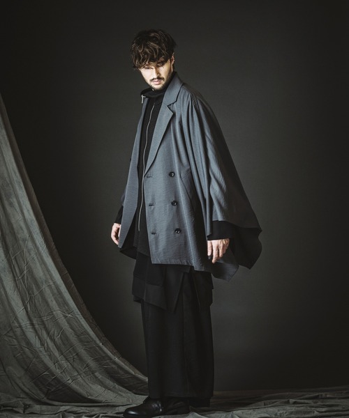 NO ID.（ノーアイディ）の「【NO ID.】Asymmetry Double Breasted Coat / アシンメトリー ダブル ブレスト コート（その他アウター・メンズ・ブラック/グレー/その他23・ONE SIZE）」の18枚目の写真