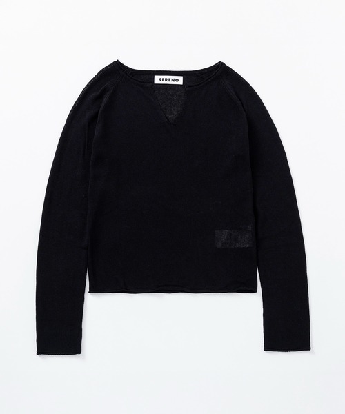 SERENO(セレーノ)の「リネンブレンド スキッパープルオーバー(Tシャツ/カットソー・レディース・ホワイト/ブラウン/ブラック/カーキ・ONESIZE)」の18枚目の写真
