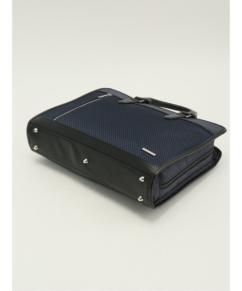 TAKA-Q（タカキュー）の「【2WAY A4対応】タカキュー ブロックチェック ブリーフバッグ（ビジネスバッグ・メンズ・ブラック・ONESIZE）」の13枚目の写真