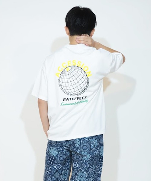A BAG OF CHIPS(アバッグオブチップス)の「RAT EFFECT/ラットエフェクト キッズ 水陸両用UVカットラッシュガード Tシャツ(Tシャツ/カットソー・キッズ・ホワイト/ブラック系その他/ブラック/オフホワイト・160cm/130cm/170cm/150cm/140cm)」の2枚目の写真