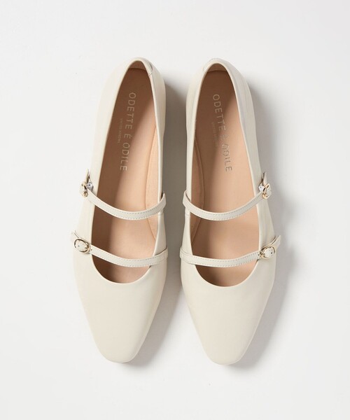ODETTE E ODILE(オデットエオディール)の「【WEB限定】2ベルト フラット10■(パンプス・レディース・オフホワイト/シルバー/ブラック・23cm/22.5cm/22cm/24.5cm/24cm/23.5cm)」の9枚目の写真