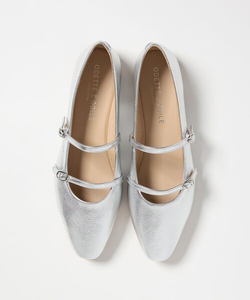 ODETTE E ODILE(オデットエオディール)の「【WEB限定】2ベルト フラット10■(パンプス・レディース・オフホワイト/シルバー/ブラック・23cm/22.5cm/22cm/24.5cm/24cm/23.5cm)」の6枚目の写真