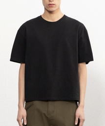 BEGIN202（ビギン202）の「ソリッドクロップTシャツ[ブラック]（Tシャツ/カットソー）」