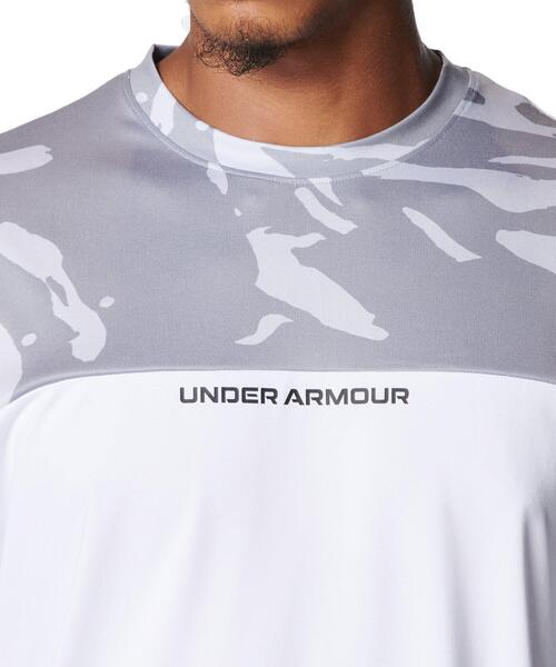 UNDER ARMOUR(アンダーアーマー)の「UAヤード テック ノベルティ ショートスリーブ Tシャツ(ベースボール/メンズ)(Tシャツ/カットソー・メンズ・ホワイト・XL/L/3XL/M/S/2XL)」の4枚目の写真