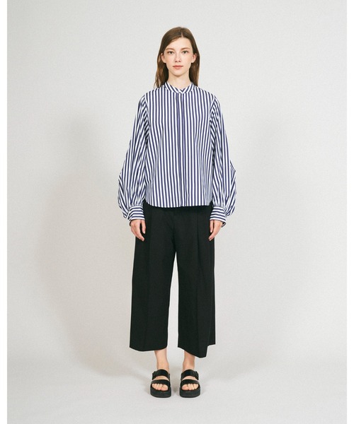 Mackintosh(マッキントッシュ)の「THORNHILL(シャツ/ブラウス・レディース・ホワイト×ネイビー・6)」の3枚目の写真